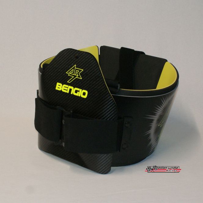 Hovedbilde Bengio AB7 ribbvest CIK-FIA godkjent, Sort/Gul