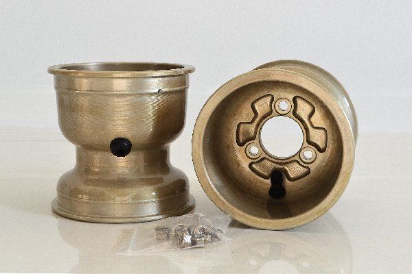 Hovedbilde Eurostar MG HQ framfelg sett 132mm gull stor kart